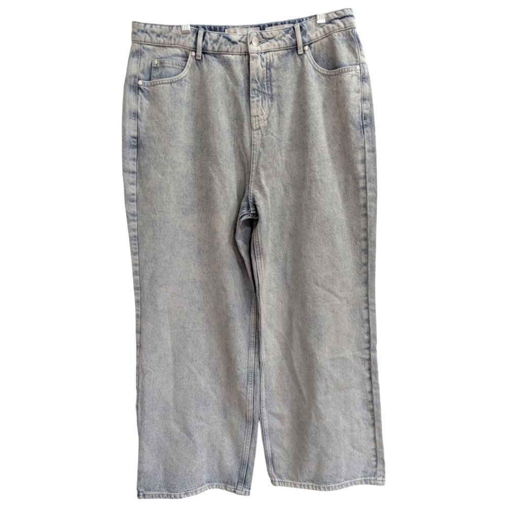 Afends Kendall Hemp Denim Low Rise Relaxed Fit Washed Jean Vintage Blue sz32 NWT